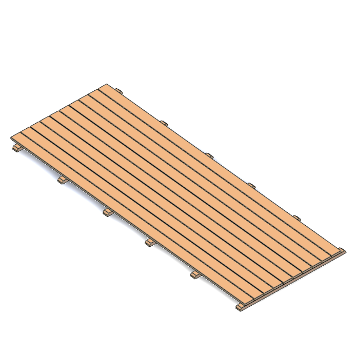 Vlondervloer / houten tentvloer